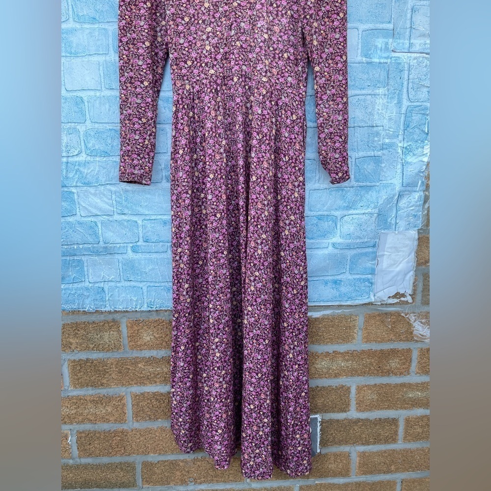 LOVESHACKFANCY Poeta Dress in Cherry Wine dress XS - Picture 7 of 16